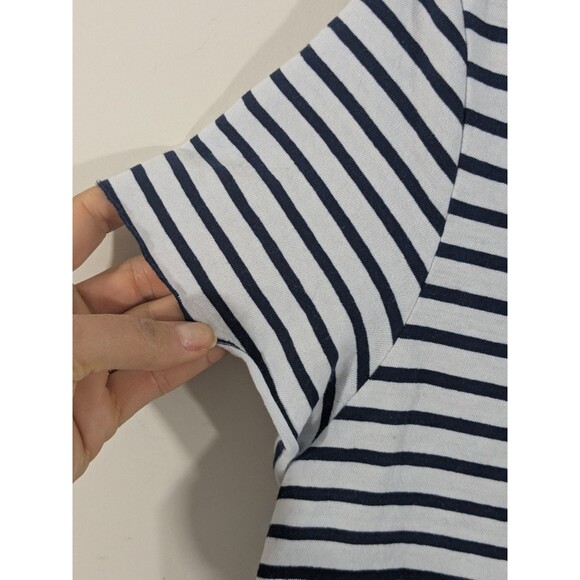 Frank & Eileen Charlotte Perfect Polo Shirt Tee Lab Medium Striped 100% Cotton - Picture 7 of 10